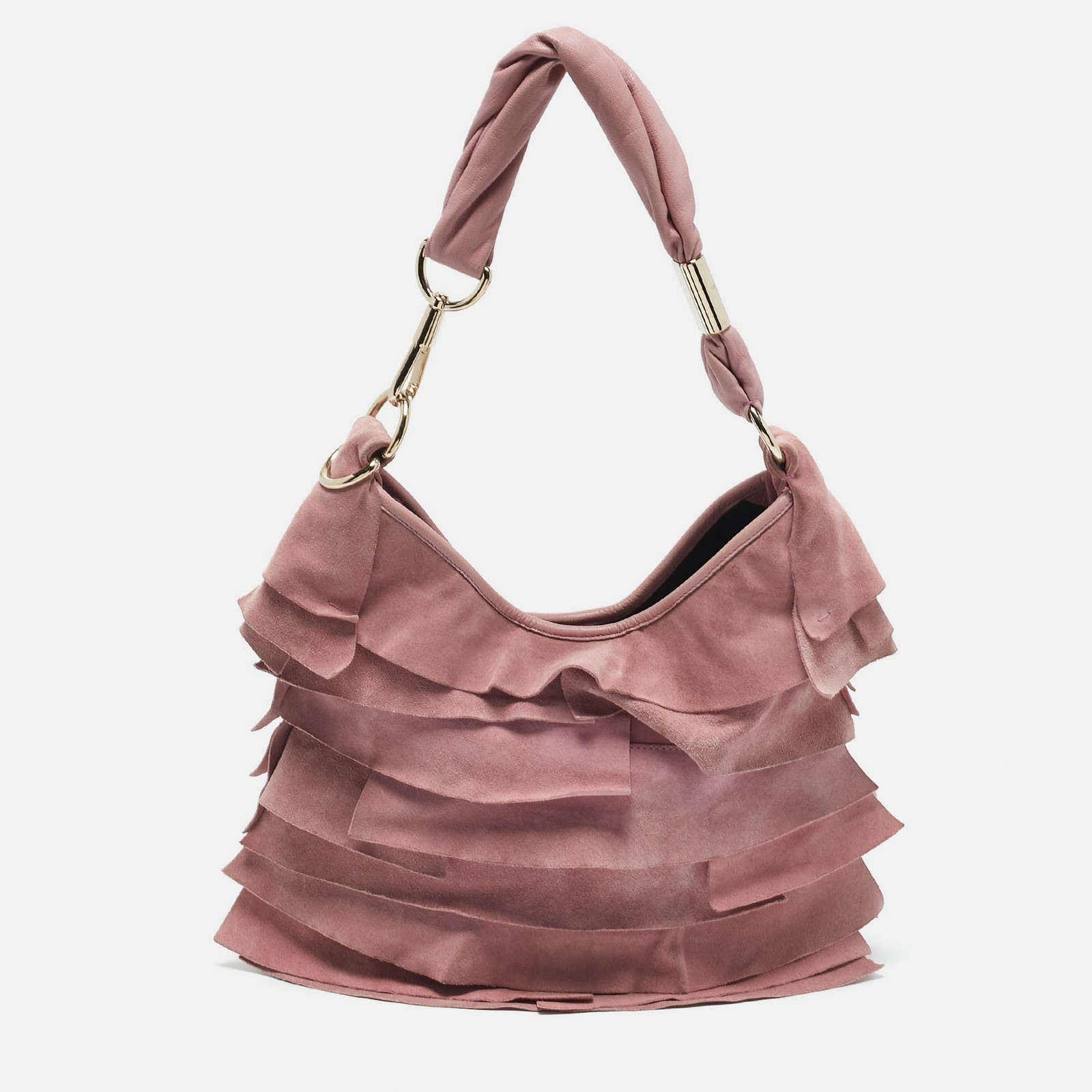 Yves Saint Laurent rosa scamosciato piccolo St. Tropez Hobo