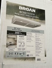 Broan BCSD130WW Glacier White Range Hood, 30-Inch