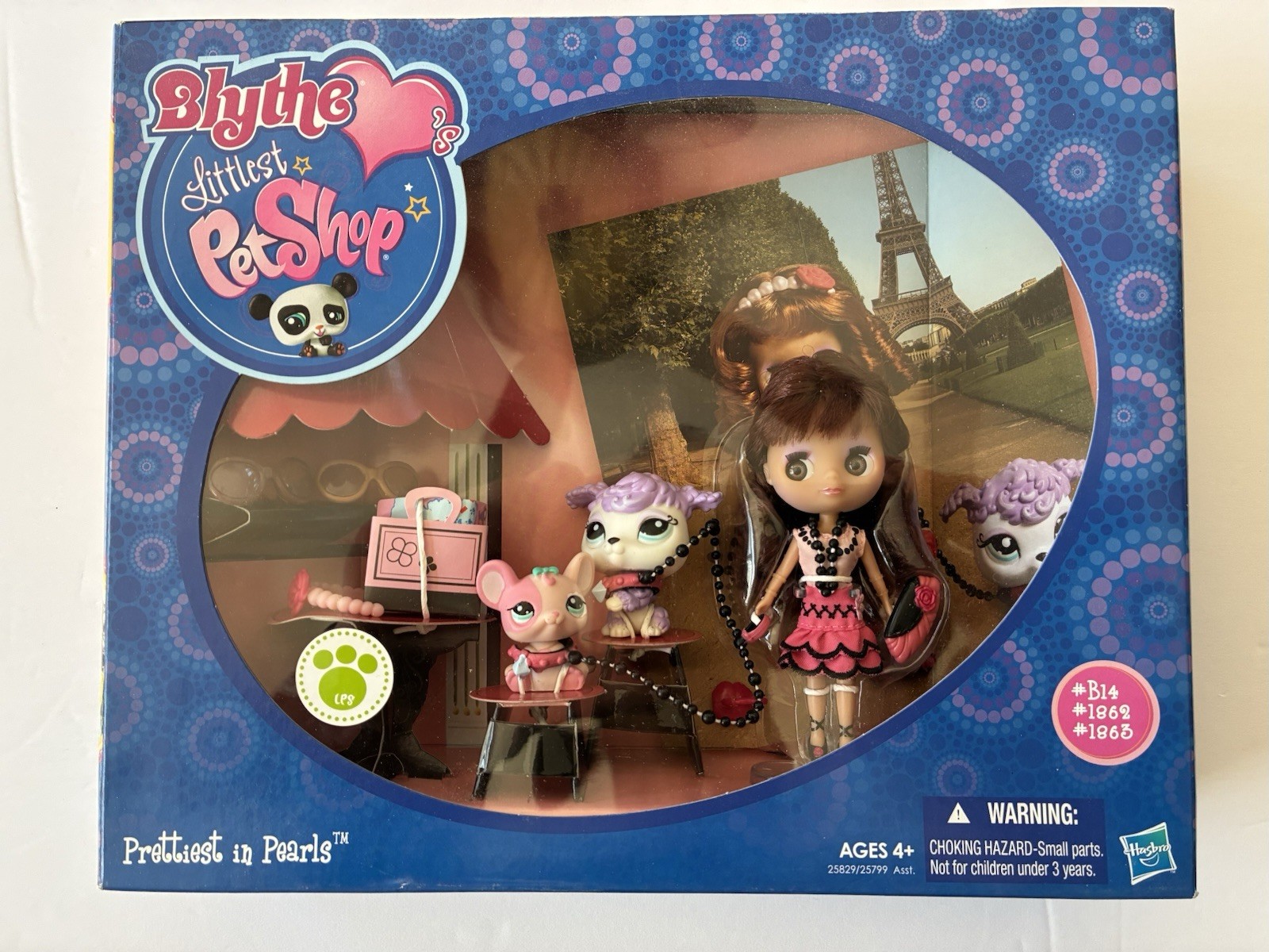 New Littlest Pet Shop Blythe Prettiest in Pearls #B14 Doll  #1862 #1863 