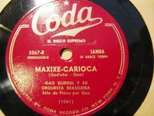 BRAZIL Samba GAO GURGEL Y SU ORQUESTA BRAZILEIRA Rio/ Maxixe Carioca CODA 5067 _