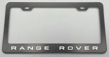 Custom Laser Engraved Black License Plate Frame Stainless Steel Range Rover 1 Custom Laser Engraved Black License Plate Frame Stainless Steel Range Rover 1