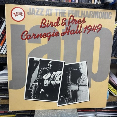 BIRD & PRES AT CARNEGIE HALL 1949 - Jazz At The Philharmonic VINYL LP - EX CDN