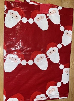 IKEA VINTERFINT Tasche Weihnachtsmann Muster Tragetasche 55x37x35cm 71L Weihnachten