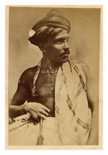 Ceylon, Jaffna, Tamil man, vintage print, ca.1875 Ceylon, Jaffna, Tamil man