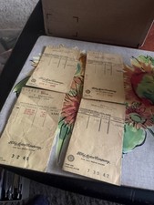 4 ENVELOPPES DE PAIEMENT PAPIER FORD MOTOR COMPANY 11 guerre mondiale- 1942