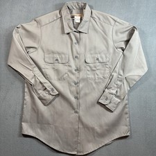 Vtg Big Mac JCPenney Work Shirt Men’s L 16-16 1/2 Gray USA Made NOS Left Button
