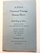 ASDA National Stamp Show. 1975. 25th anniv. of  U.N. FDC signed program. NOV. 20