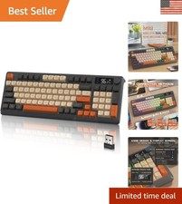 Ergonomic M96 Wireless Keyboard - Dual Connectivity, RGB Lights & Display Screen