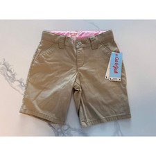 Cat Jack Girls School Uniform Shorts Size 6 Khaki Beige Stretch NWT