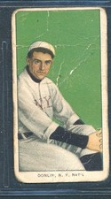 T206 Piedmont 150: MIKE DONLIN Seated, New York Giants ~ POOR