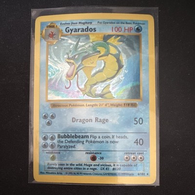 ギャラドス Gyarados 英語版　シャドーレス SHADOWLESS シャドーレス】ポケモンカード 英語版 ギャラドス Gyarados Base Set 6