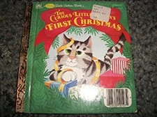The Curious Little Kitten's Christmas Hardcover Golden Books Staf