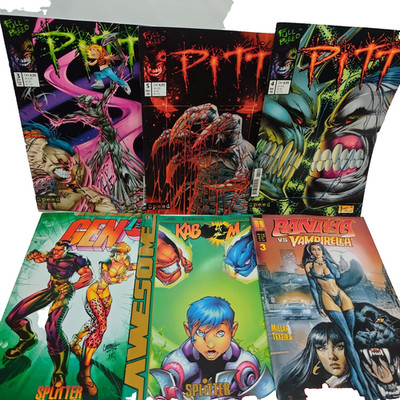 Comic Bundle Speed Full Bleed PITT 3 5 + 3x Splitter Comics Konvolut Sammler