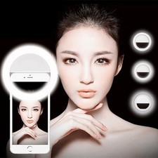 Portable Selfie LED Light Ring Fill Camera Flash For Mobile Phone Universal iPad