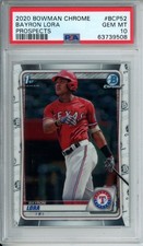 Bayron Lora 2020 Bowman Chrome Prospects #BCP-52 RC PSA 10