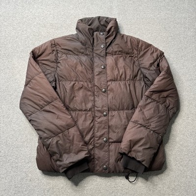 Patagonia Jacket Womens XS Brown Goose Down Puffer Outdoors Full