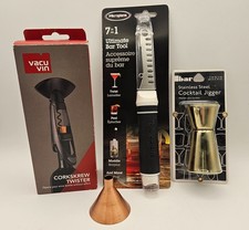 Bar Vino Cóctel Accesorios Vacu Vin Sacacorchos Herramienta de Barra Definitiva Embudo Jigger
