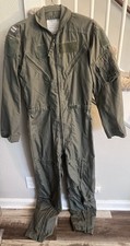 USAF Flyers Coveralls CWU 27/P Summer Sage Green Men s 36 Long Good Used