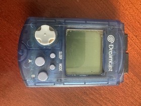 Sega Dreamcast VMU Translucent Blue Visual Memory Unit OEM Tested