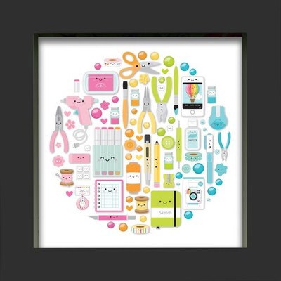 Doodlebug Design Shadow Box Insert Kit - süß & handwerklich - DDSB7730