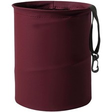 Collapsible Trash Can Car Garbage Bag - Leather -up Car Trash Bin with