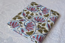20 Yard Fabric Hand Block Floral Print 100 Cotton NO TARRIF CHARGES 100 ZK 167