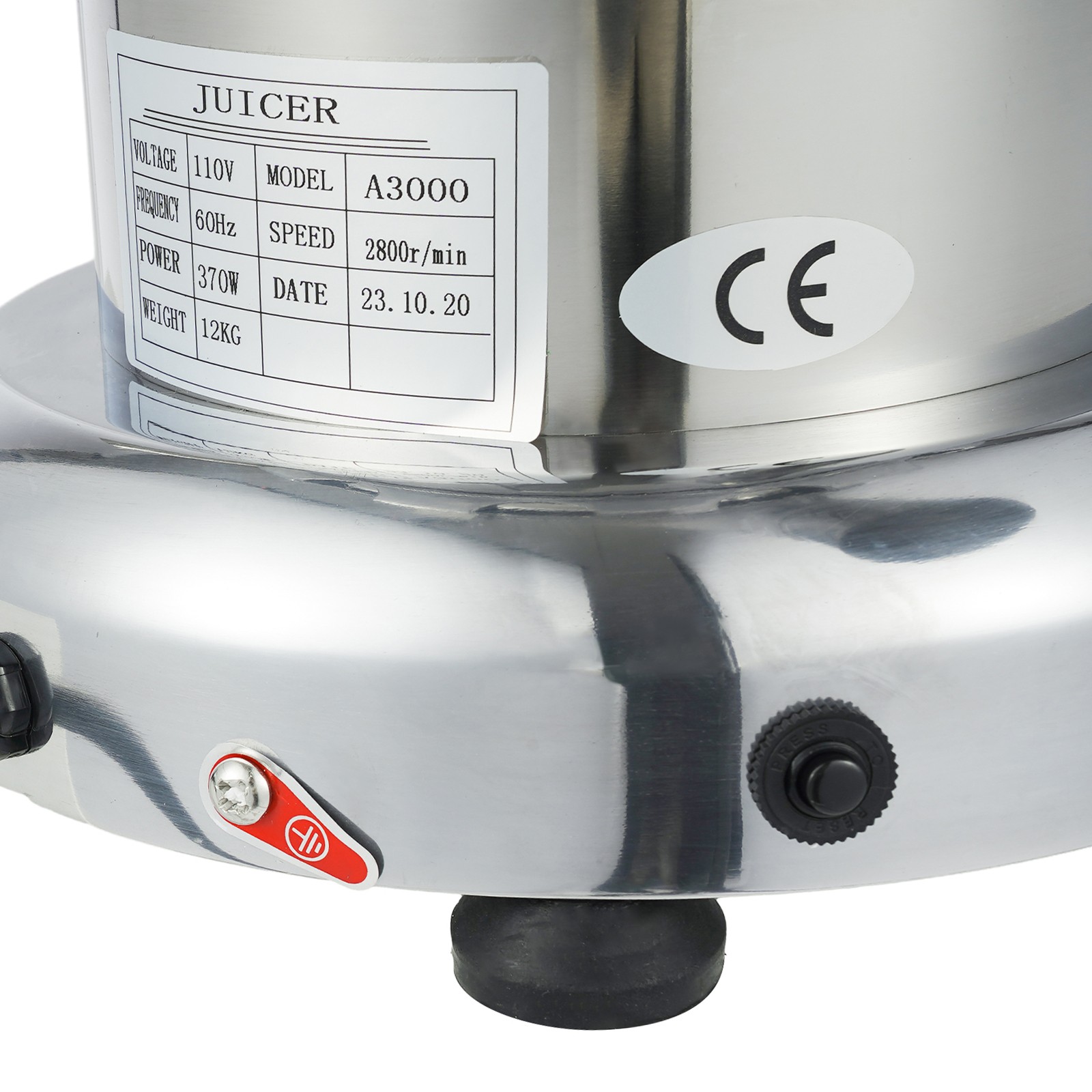 Commercial Electric Juice Extractor Centrifugal Juicer Machine Heavy Duty 370W