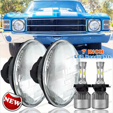 Pair H4 For Chevy Chevelle 1971-1972 1973 7IN...
