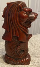 Merlion Sea Lion Statue Sculpture Figurine Mythical Creature 6" Resin HEAVY