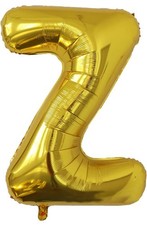 NEW 40 Inch Gold Alphabet Letter Z Foil Balloon Birthday Baby Shower Party Decor