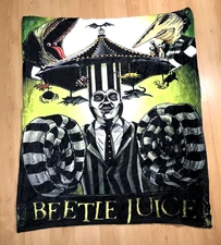Beetlejuice Tapestry Wall Hanging Soft Blanket 30" x 34"