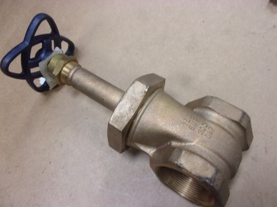 Nibco 2'' NPT Brass Bronze Gate Valve Water Line Pipe T-134 150 SWP 300 CWP T134