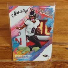 Panini 2025 Rookies & Stars Artistry In Motion Lamar Jackson #2 Ravens Insert