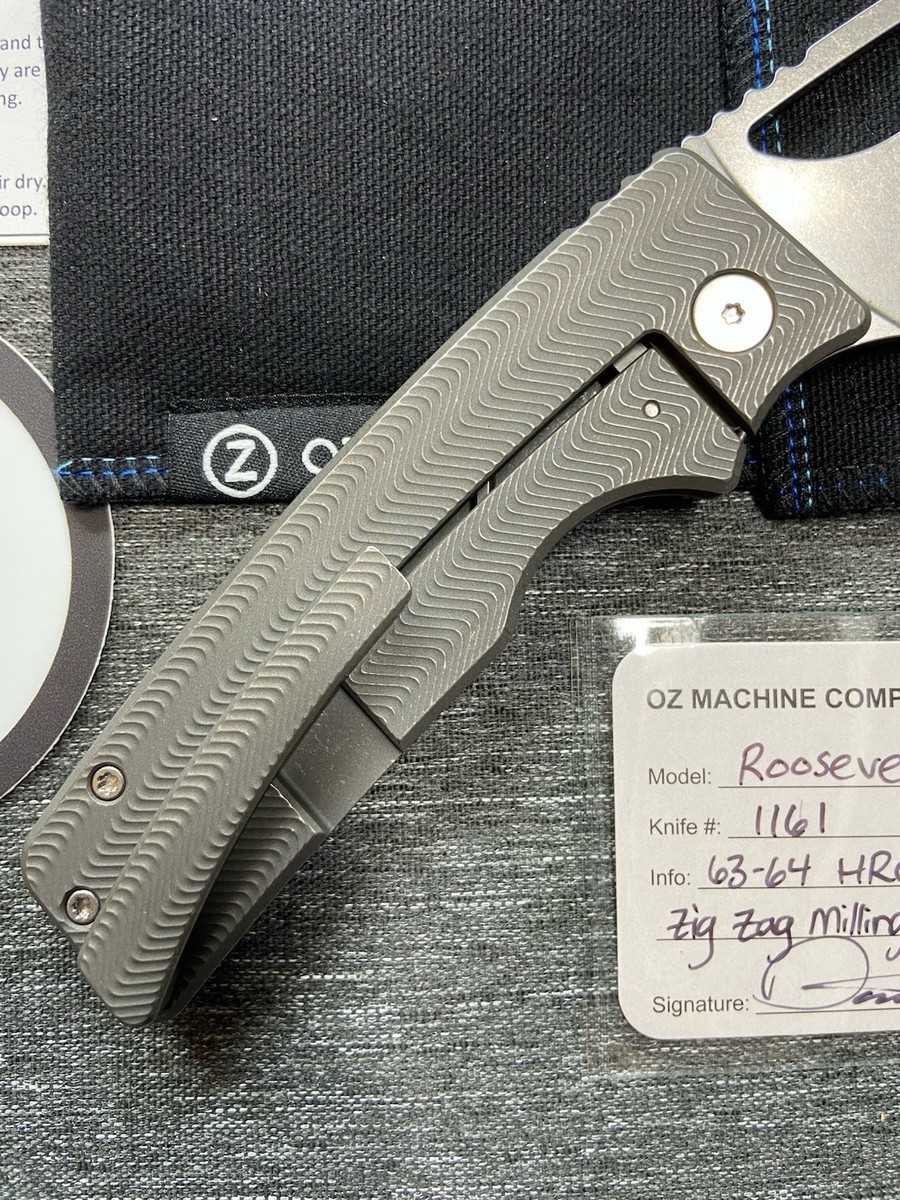 OZ Machine Company Roosevelt XL – Zig Zag Milling – XHP Blade