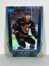 2025-26 Upper Deck #E-154 Thomas Chabot Encore Blue SP Variation Ottawa Senators