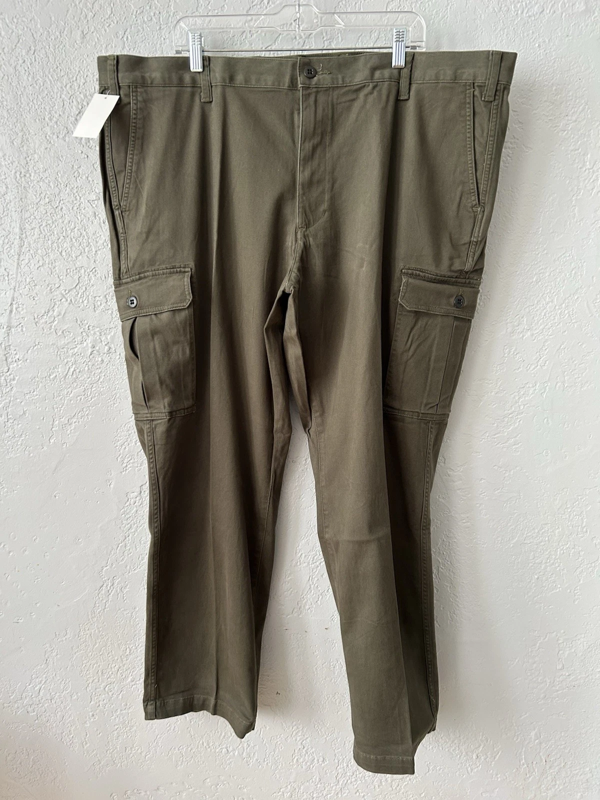 Dockers The Broken In Cargo Utility Pants Mens 46x30 Green Big & Tall Stretch