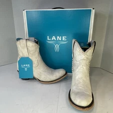 LANE Plain Jane PJ Cowboy Boots Ceramic Crackle 8 NEW WITH BOX