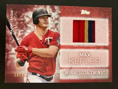 2020 Topps Update Series Major League Material Red Patch Max Kepler ed/25