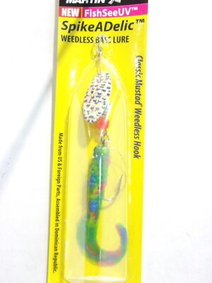 PANTHER MARTIN SPIKEADELIC weedless inline spinner 1/4 oz  Choose your Colors!