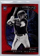 2022 Panini Chronicles -Titan #4 Seiya Suzuki /199 Ruby Wave Prizm 
