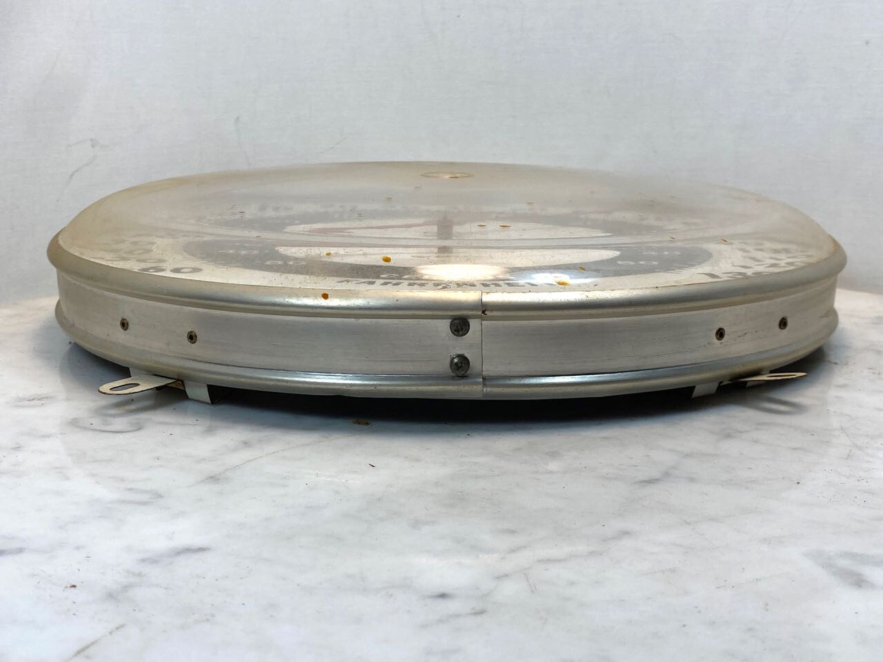 Vintage OHIO Thermometer Co. Original Jumbo Dial. Modern Outdoor B&W