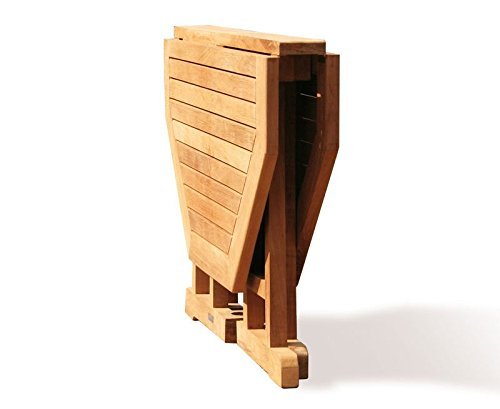 Teak Outdoor Folding Table, Drop-Leaf - Berwick Range - 1.2m - Shape Options - Picture 3 of 12