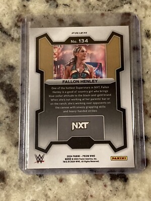 2024 Panini WWE Prizm Fallon Henley Cracked Ice Prizm Base Card No