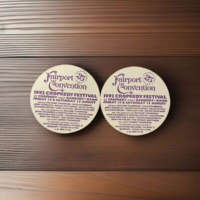 FAIRPORT CONVENTION - 1992 Cropredy Festival - Vintage Beer Coasters