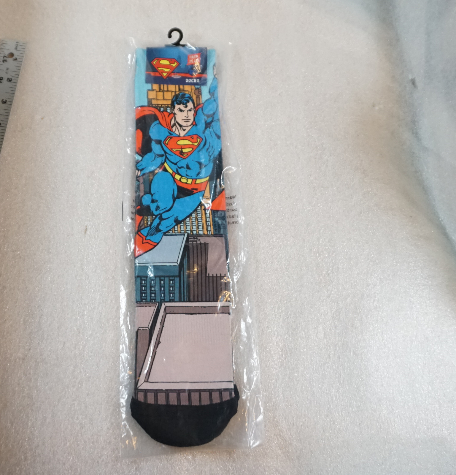 Spoontiques Crew Socks Superman In Flight One Size Fits Most-image