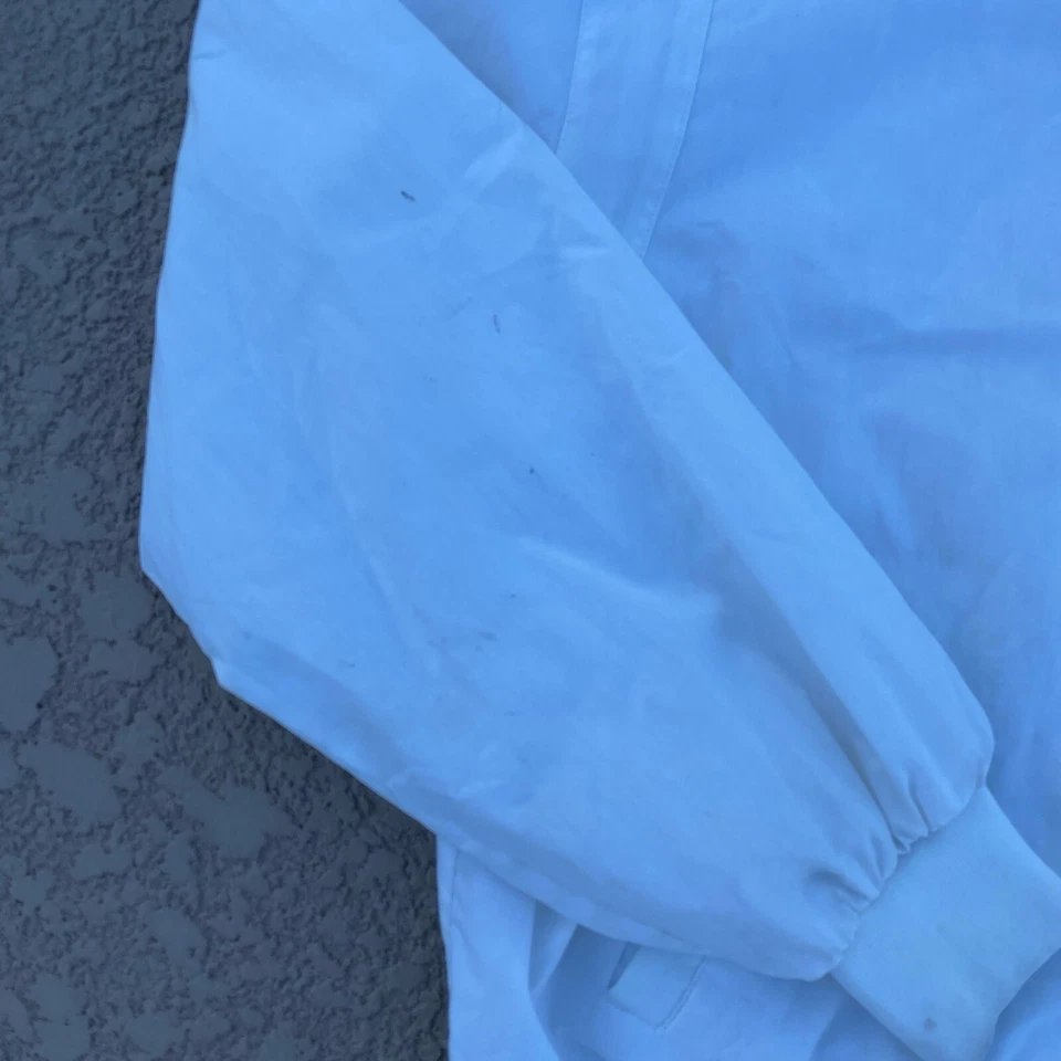 Винтажный членов только Seabees логотип белый Куртка Пальто большой - Изображение 2 из 4