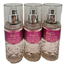 Bath  Body Works LOT 3 GINGHAM GORGEOUS Mini Travel Fragrance Mist Spray 2.5 oz