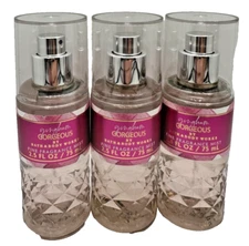 Bath & Body Works LOT 3 GINGHAM GORGEOUS Mini Travel Fragrance Mist Spray 2.5 oz