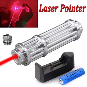 Tactical Heavy Duty 200Miles 650nm Red Laser Pointer Pen Beam Light 18650 Laser