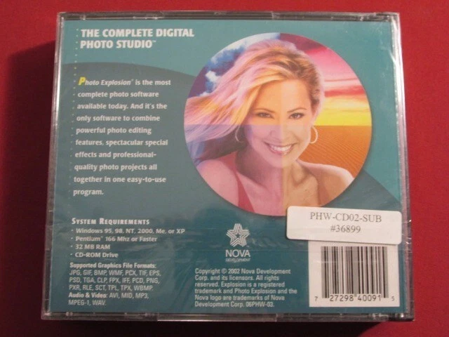 PHOTO EXPLOSION COMPLETE DIGITAL PHOTO STUDIO 2002 PC CD-ROM 3 DISCS SEALED OOP - Image 2 of 4